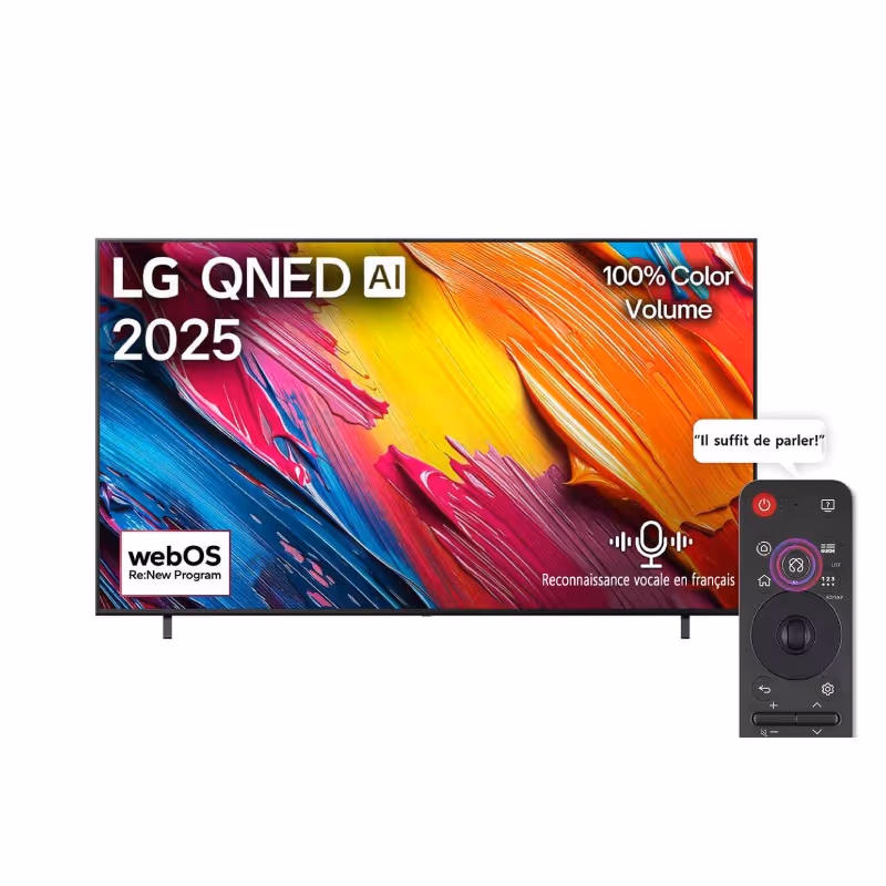 TV LG 65 '' QNED EV AI QNED70 4K Smart TV 2025 - Noir