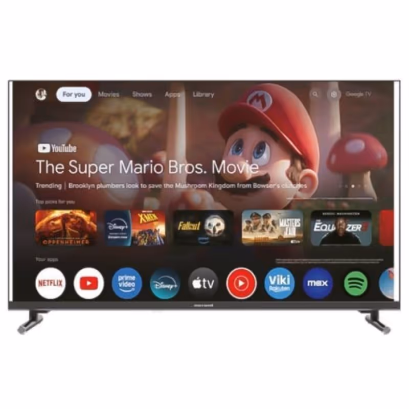 TV Maxwell MG60 65" QLED 4k Smart  Google Tv - Noir